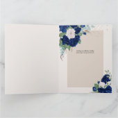 16e verjaardag Floral nummer 16 gepersonaliseerde Kaart (Binnen)