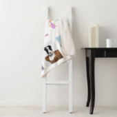 16e verjaardag foto collage zoet 16 wit sherpa deken (In situ)