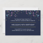 16e verjaardag foto kaart (Achterkant)