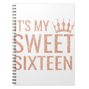 16e verjaardag Gift Teen Sweet Sixteen 16 Het is m Notitieboek