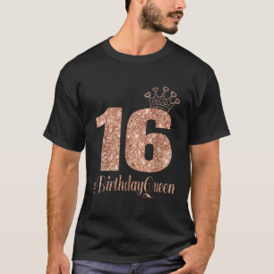 16e verjaardag Gift Teen Sweet Zestien Roos TSh T-shirt