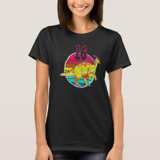 16e verjaardag I Parasaurolophus I Familie Matchin T-shirt