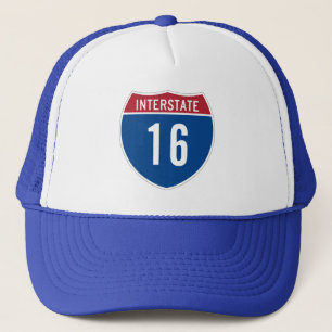 16e verjaardag Interstate Sign. Trucker Pet