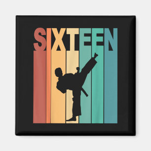 16e verjaardag Karate Taekwondo Thema 16 Jaar Oud Magneet