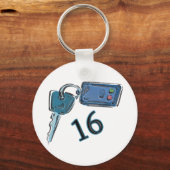 16e verjaardag — Keiffels Sleutelhanger (Voorkant)