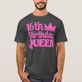 16e verjaardag koningin t-shirt