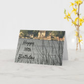 **16e VERJAARDAG***** LAKE LIVING BIRTHDAY KAART** Kaart (Gele Bloem)