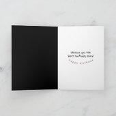 16e verjaardag  licentie bord kaart (Binnen)