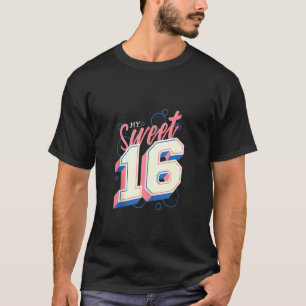 16e verjaardag meisje Mijn zoete 16e verjaardag ca T-shirt