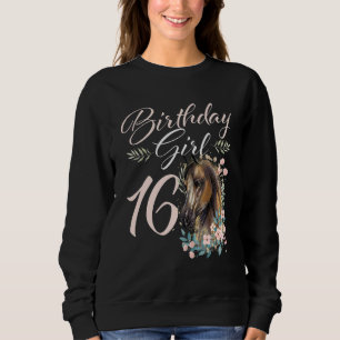 16e verjaardag meisje paard 16 jaar oud bday trui