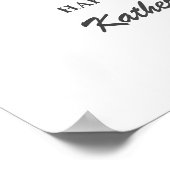 16e verjaardag nummer 16 aangepaste foto collage poster (Hoek)