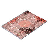 16e verjaardag Roos voor gastboeken Goud Notitieboek (Linkerzijde)