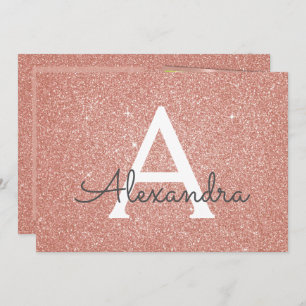 16e verjaardag Sparkle Roos Gold Blush Pink Foto Kaart