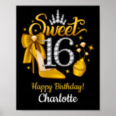 16e verjaardag. Sweet 16-meisje Poster (Voorkant)