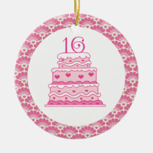 16e verjaardag Sweet Keepomwille Ornament Gift