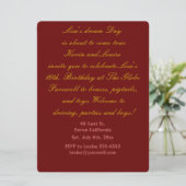 16e verjaardag uitnodiging. kaart (Staand voorkant)