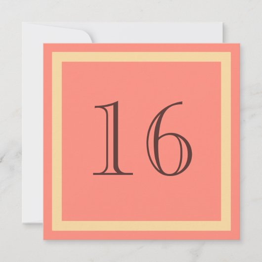 16e verjaardag van de uitnodiging van de partij va (Voorkant)