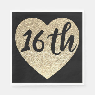 16e verjaardagsfeestje servetten