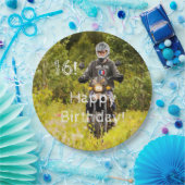 16e verjaardagsfoto jongen papieren bordje (Feest)