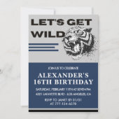 16e verjaardagsuitnodigingen Mannen Party Let's Ge Kaart (Voorkant)