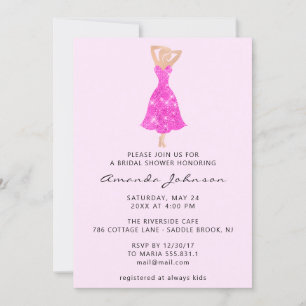 16e Vrijgezellenfeest roze dress-park Kaart