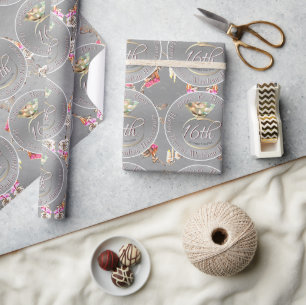 16e Wax Candle Bruiloft Jubileum Cadeaupapier