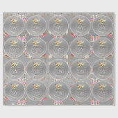 16e Wax Candle Bruiloft Jubileum Cadeaupapier (Vlak)