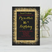 16ème Invitation d'anniversaire, noir, remous, (Debout devant)
