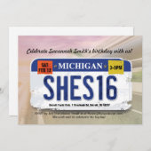 16ème invitation de permis du Michigan de (Devant / Derrière)
