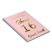 16ème or de livre d'invité d'anniversaire du (Côté Droit)