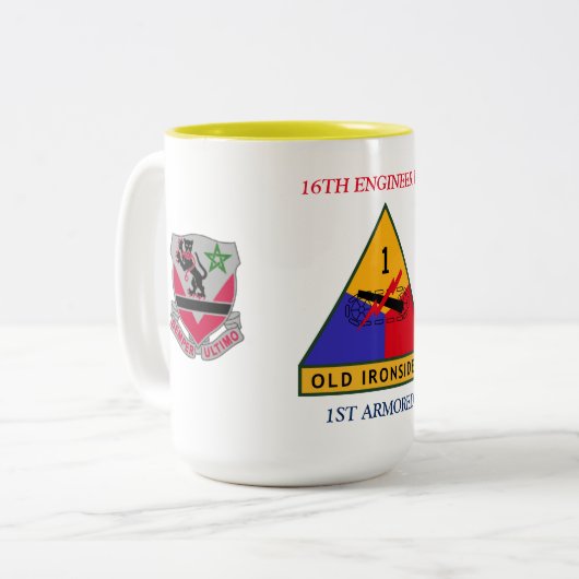16ème TASSE BLINDÉE de BATAILLON d'INGÉNIEUR ?ère (Devant gauche)