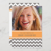 16èmes invitations de fête d'anniversaire de photo (Devant / Derrière)