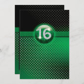 16th birthday party invitations - CUSTOMIZE (Devant / Derrière)