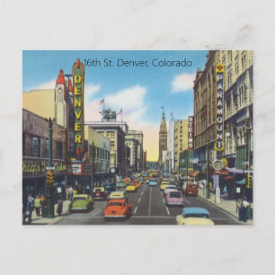 16th St. Denver, Colorado Briefkaart