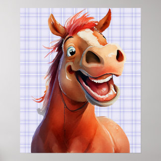 16x19 beschikbare download van grappige paardenafd poster