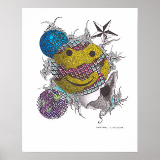 16X20 AFDRUKKING VAN "HAPPY 1" POSTER