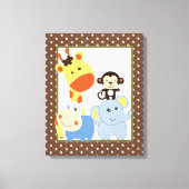 16x20 Canvas Art kinderkamer Print Oerwoud Spelen (Voorkant)