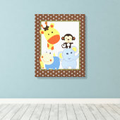 16x20 Canvas Art kinderkamer Print Oerwoud Spelen (Insitu (Houten vloer))