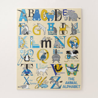 16x20 Dierlijk alfabet Puzzle voor kleurenblinde K Legpuzzel