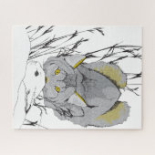 16x20 Lynx et Hare Puzzle pour les aveugles de cou (Horizontal)