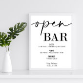 16x20 open bruiloft poster