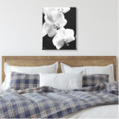16x20 orchideeën in zwart & wit verpakt canvas kun (Insitu (Slaapkamer))