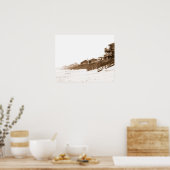 16x20 Sephia Impression De Florida Beach (Cuisine)