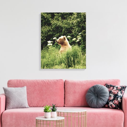 16x20 Toile enveloppée (Gloss) avec ours grizzli (Insitu(Salon))