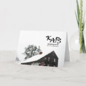 1700 Saltbox Notecard Kaart (Achterkant)