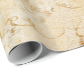 1700s Franse Antiek achtergrond van het Manuscrip Cadeaupapier (Rol Hoek)