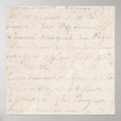 1700s  Franstalig verouderingspapier voor Retro Sc Poster (Voorkant)
