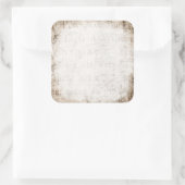 1700s Tan bruin verrijkingspapier blanco Vierkante Sticker (Tas)