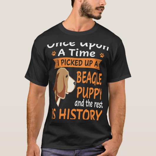170 One Upon a Time Beagle Puppy T-shirt (Voorkant)