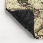 1720 Oude Wereldkaart Mousepad Muismat (Hoek)